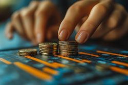 © CreativeIMGIdeas - stock.adobe.com Foto: Hand und Münzstapel