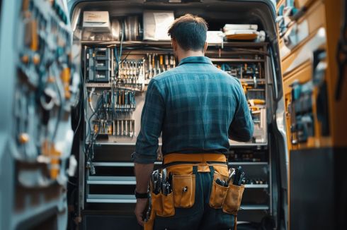 © WITTAYA ANGMUJCHA - stock.adobe.com Foto: Handwerker vor Werkbank